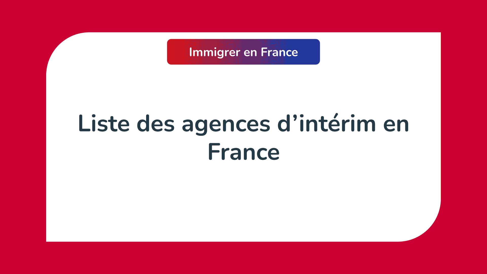 agences d'intérim en France