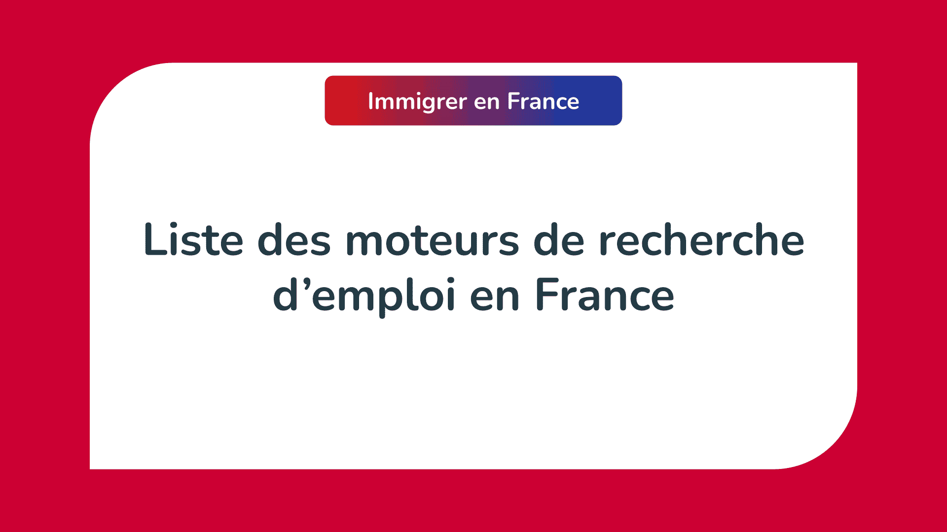 moteurs de recherche d'emploi en France